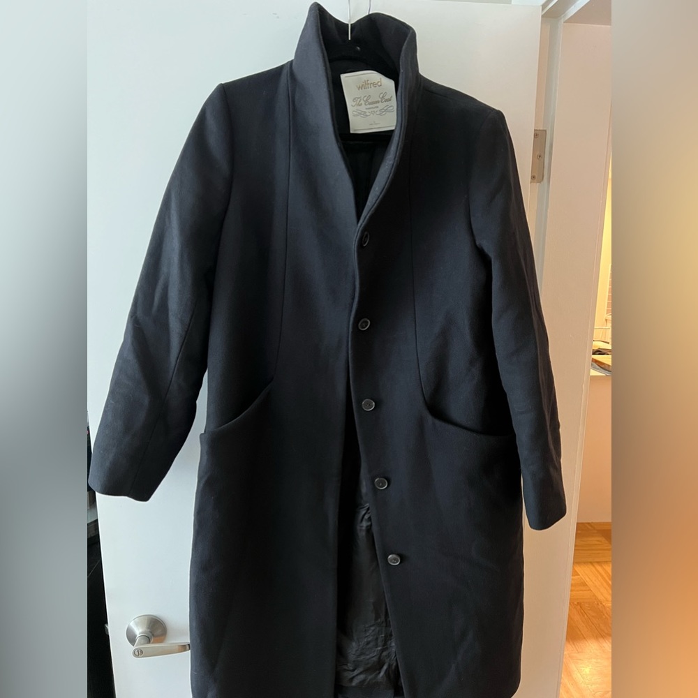 Wilfred The Cocoon Coat Long Size Large Black